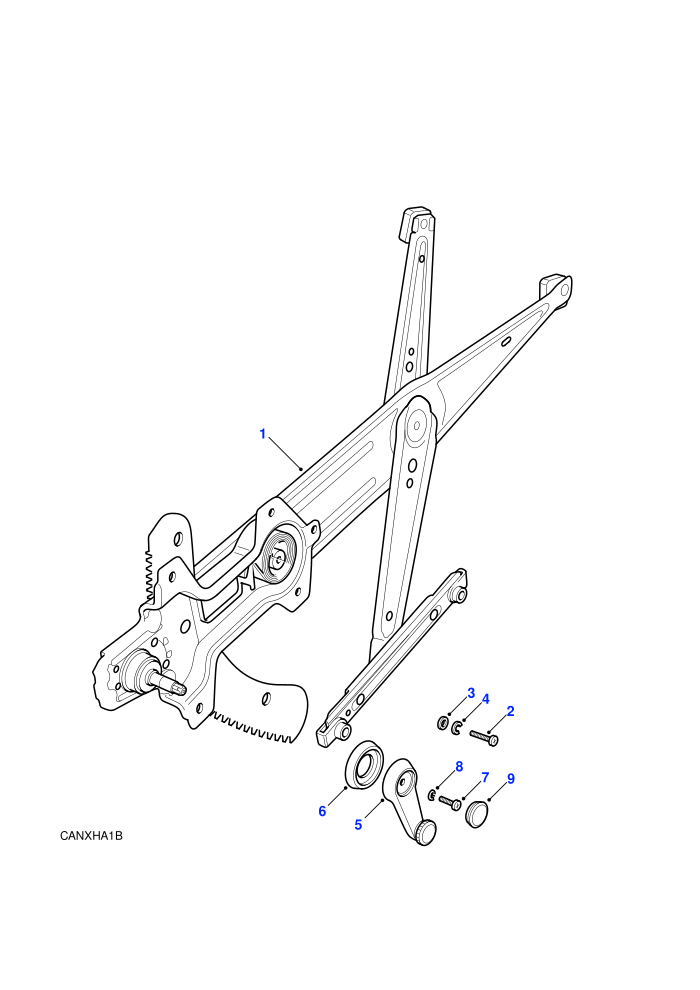 Window Regulators Front (With Manual Front Windows)