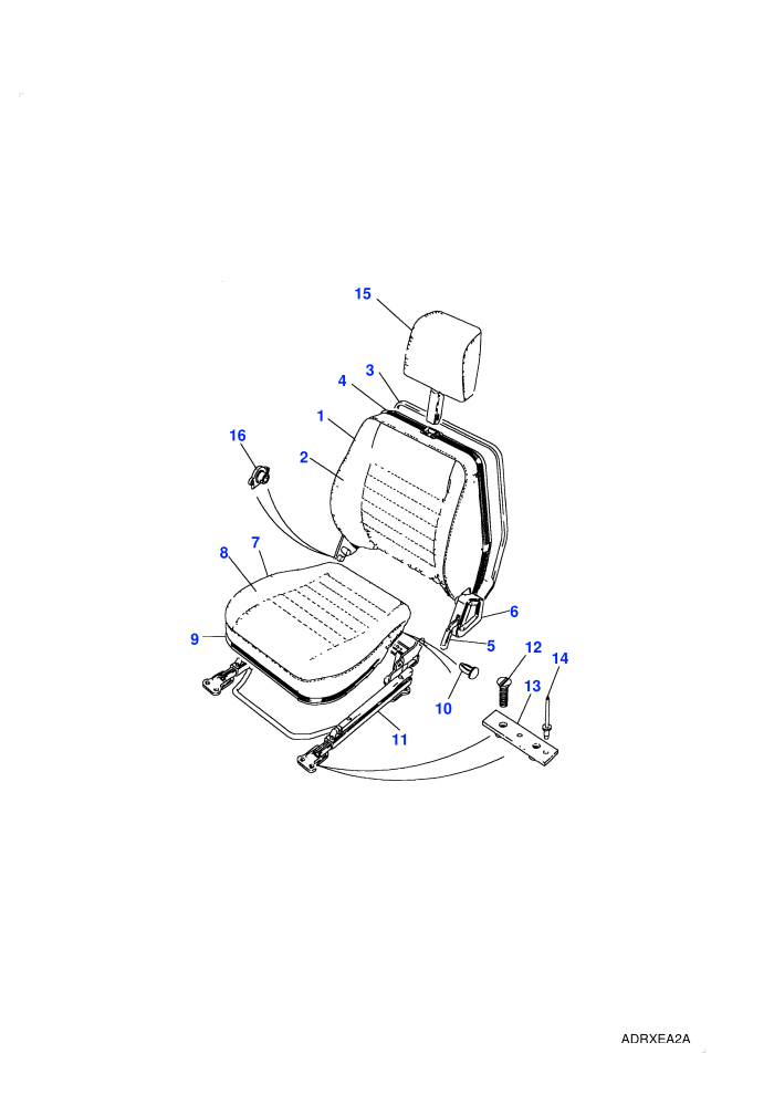 Front Seat - With Headrestraint (County)((V)TOAA277963)