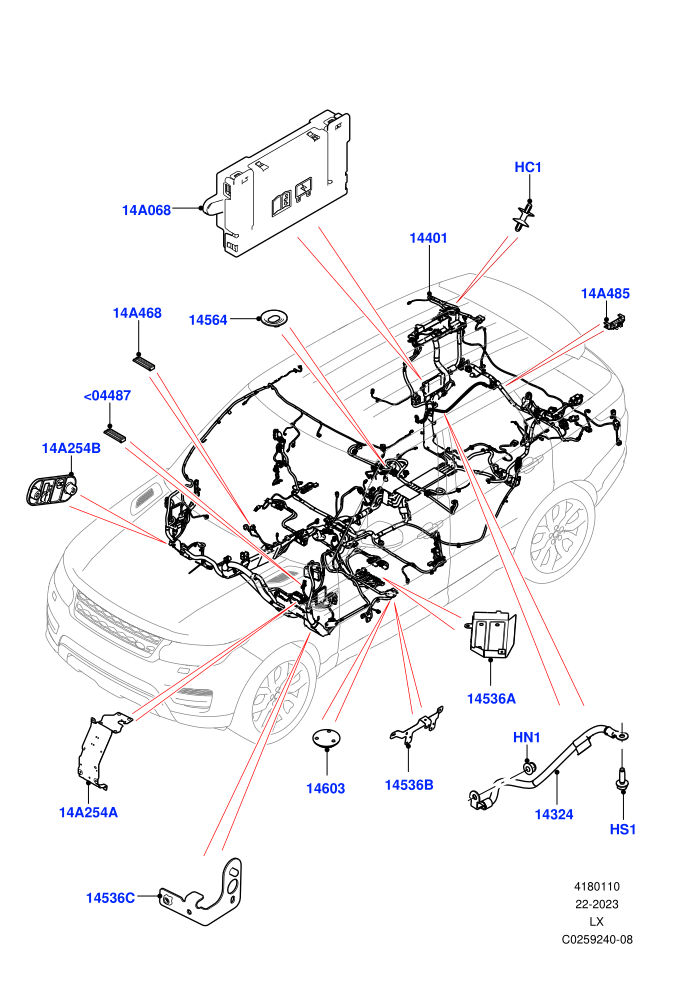 Electrical Wiring - Engine And Dash (Main Harness)((V)FROMGA000001)