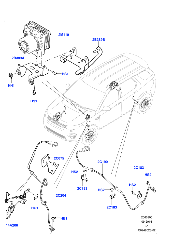 Anti-Lock Braking System (Halewood (UK))((V)TOKH999999)