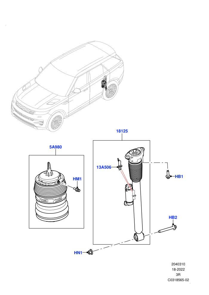 Rear Springs And Shock Absorbers (Dynamic Air Suspension,Dynamic Air Suspension w/ARC)