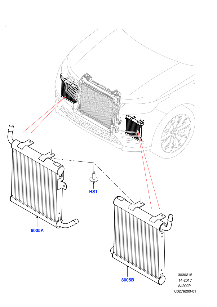 Radiator/Coolant Overflow Container (2.0L AJ200P Hi PHEV,2.0L I4 High DOHC AJ200 Petrol,2.0L I4 Mid DOHC AJ200 Petrol,With Extra Engine Cooling System,With Standard Engine Cooling System)(Auxiliary Unit)
