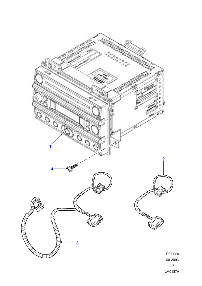 Radio/CD Player ((V)FROM4A000001)