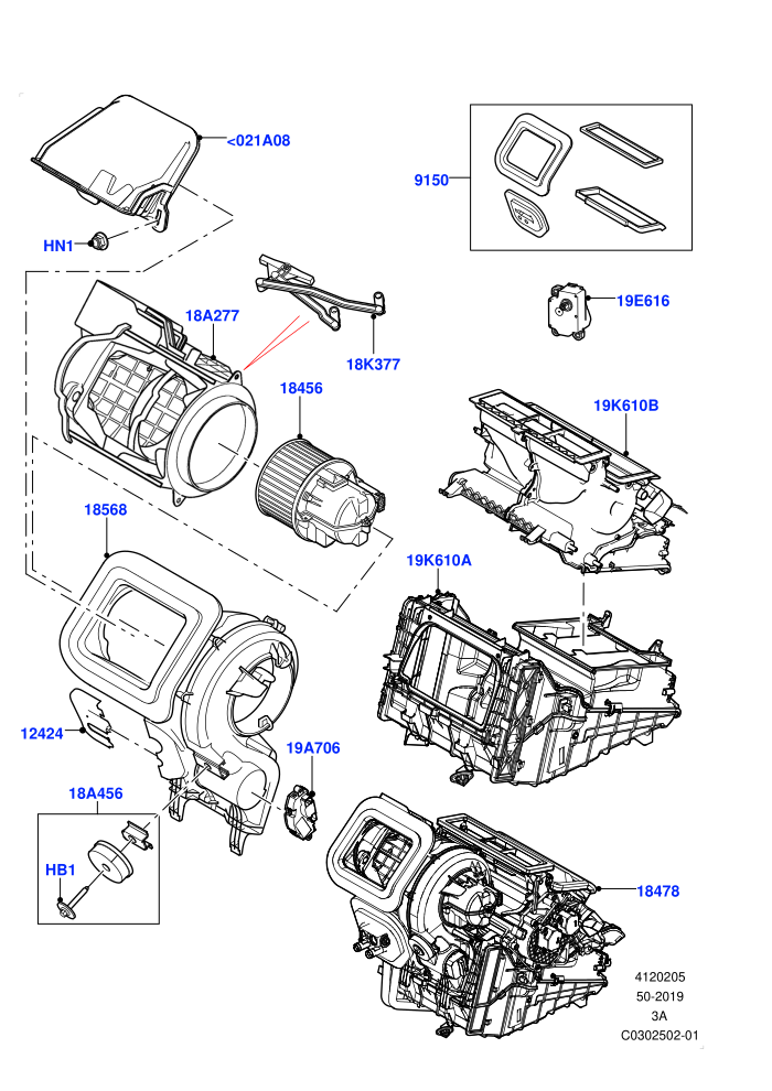 Heater/Air Cond.External Components (Changsu (China))(Main Unit)((V)TOMG140568 (V)FROMKG446857)