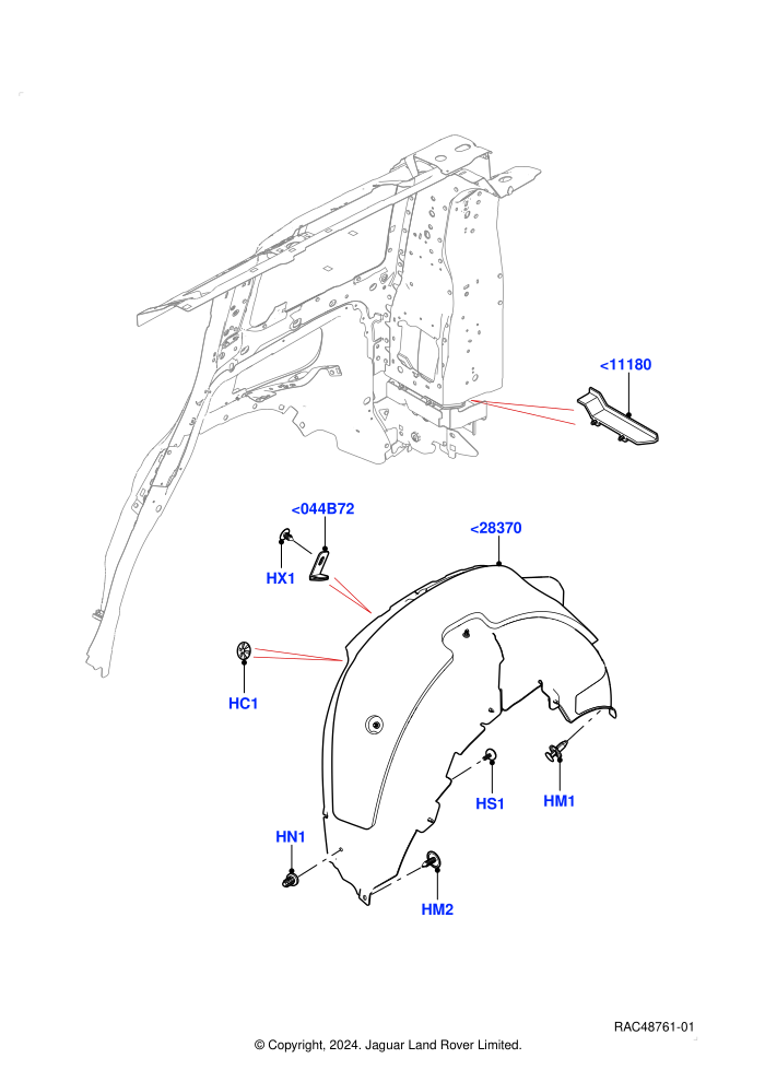 Side Panels - Inner (Wheelarch)