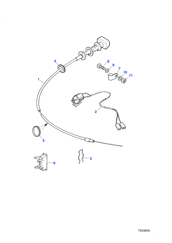 Choke Cable (With Petrol Engines)