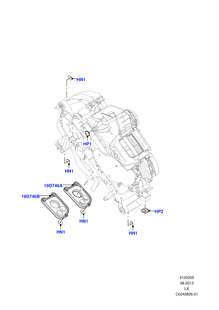 Heater/Air Cond.External Components (Auxiliary Unit)