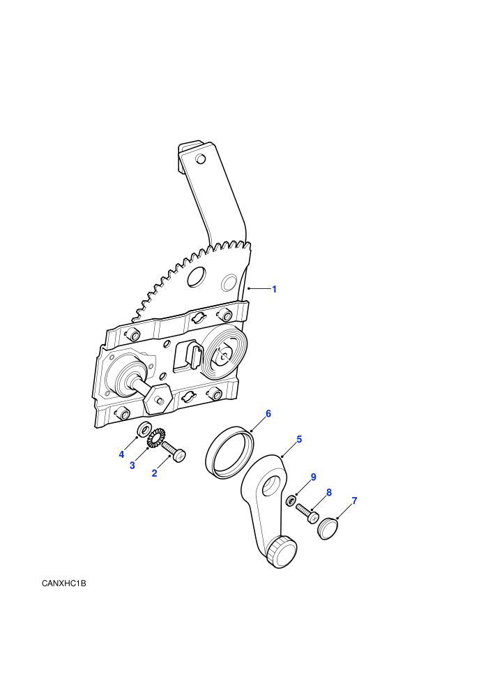 Window Regulator-Rear-Manual