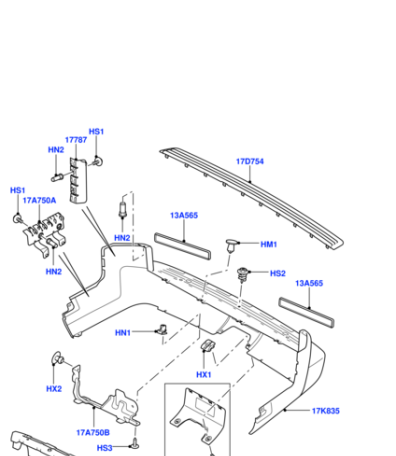 DYH500010 LAND ROVER Закладная M6