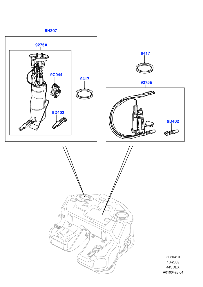 Fuel Pump And Sender Unit (M62 B44 4.4 V8 Petrol)
