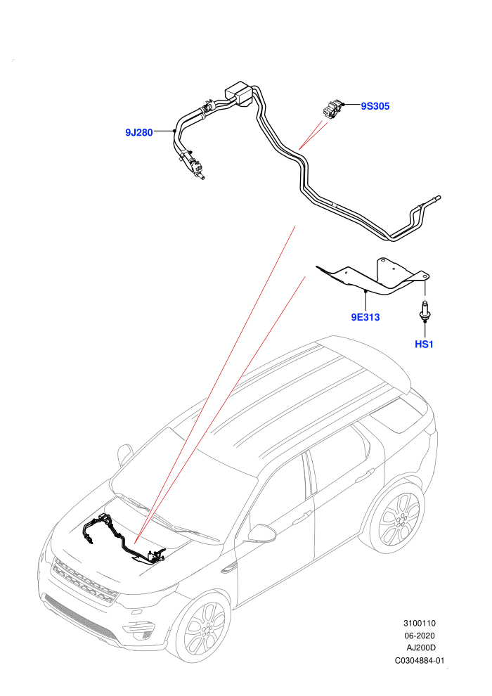Fuel Lines (2.0L AJ20D4 Diesel Mid PTA,Itatiaia (Brazil))(Front)((V)FROMLT000001)