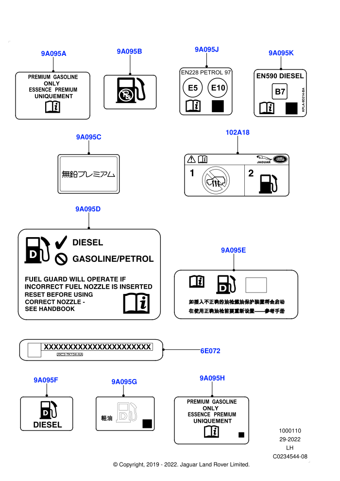 Labels (Halewood (UK))(Fuel Information)