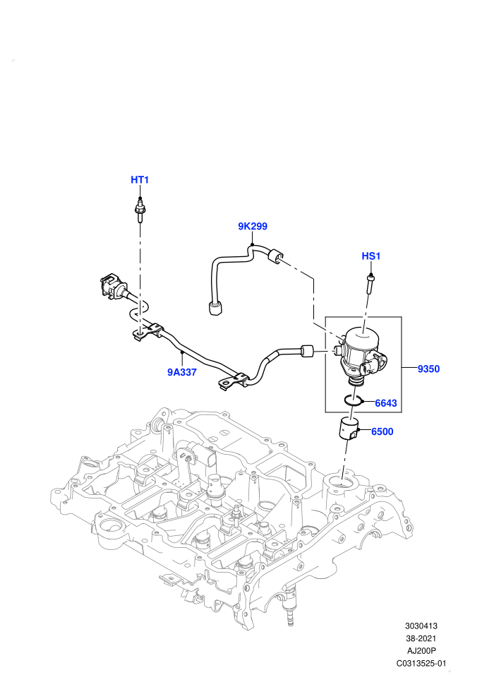 Fuel Injection Pump-Engine Mounted (2.0L AJ20P4 Petrol E100 PTA,Itatiaia (Brazil))