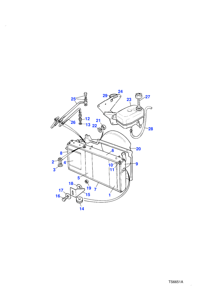 Cooling Unit, Fan Cowl & Expansion Tank-Diesel 2400cc (2.5L 4 Cyl Turbo Diesel)