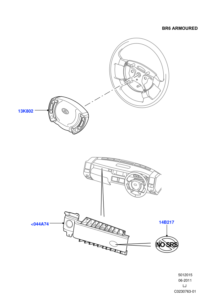 Airbag System (4085 KG GVM,With B6 Level Armouring)((V)TO9A999999)