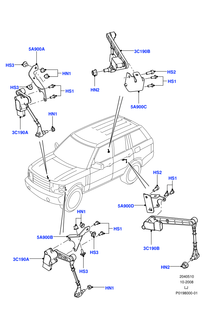 Air Suspension Controls/Electrics ((V)FROMAA000001)