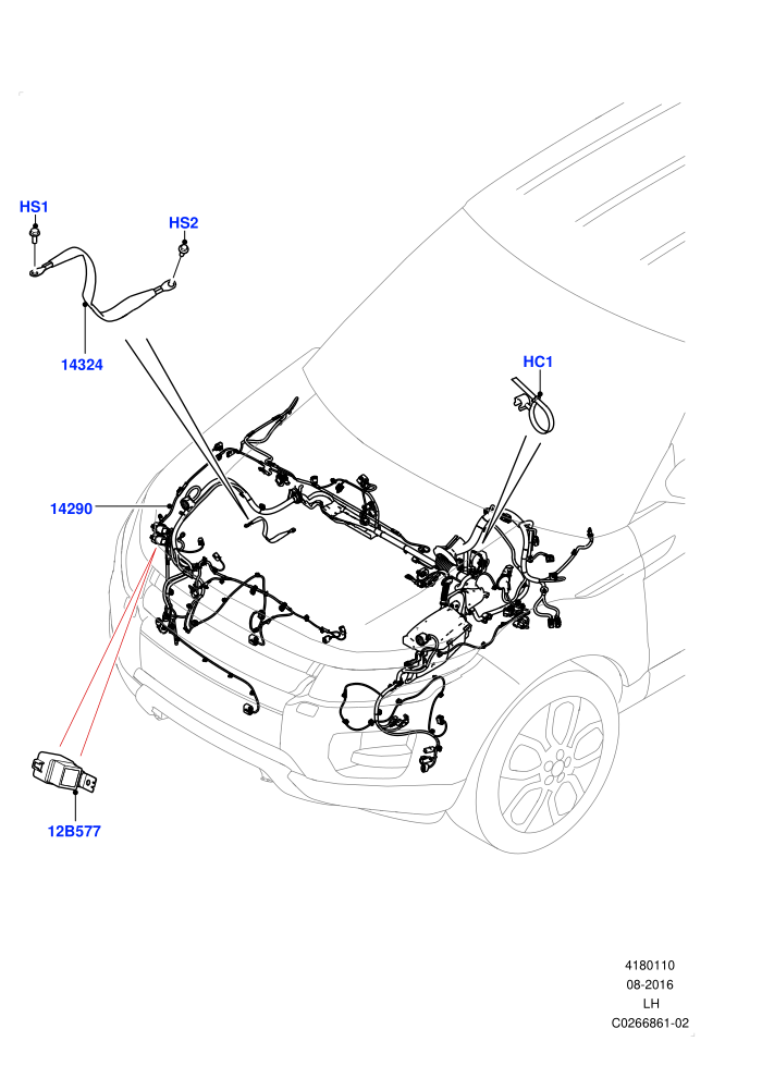 Electrical Wiring - Engine And Dash (Itatiaia (Brazil))(Engine Compartment)((V)FROMGT000001)