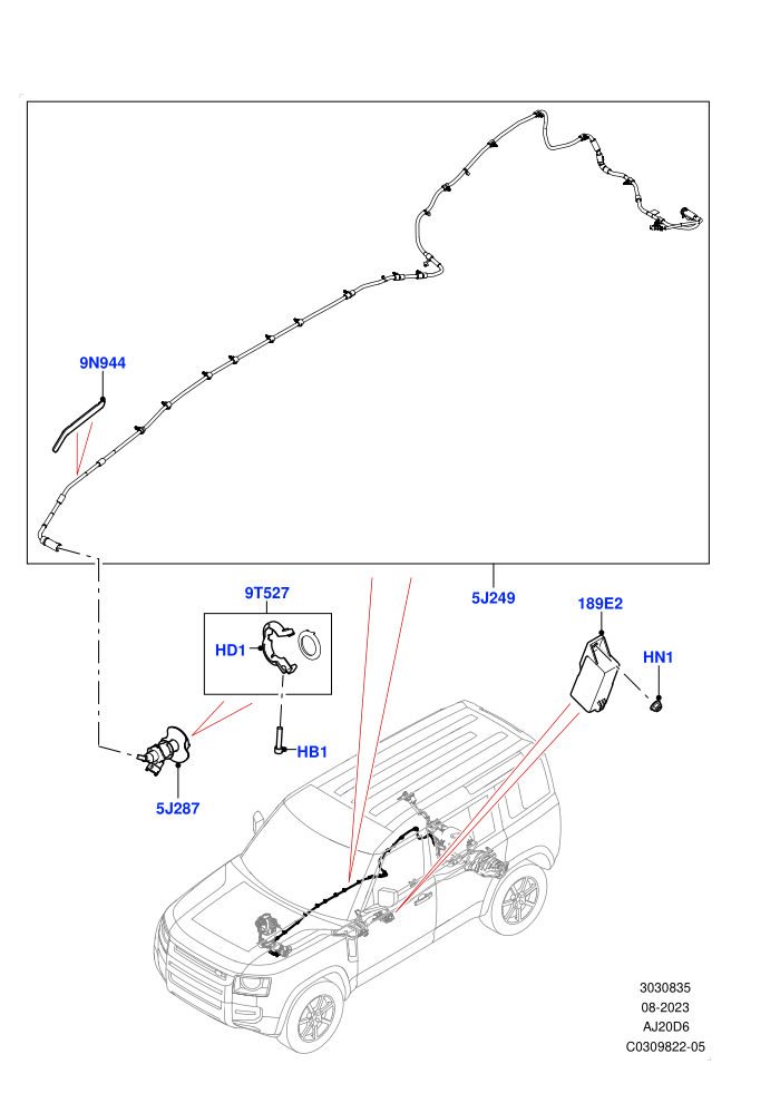 Exhaust Fluid Injection System (3.0L AJ20D6 Diesel High,With Diesel Exh Fluid Emission Tank)(Injector and Control Unit,Nitra Plant Build)((V)TOR2999999 (V)FROMM2000001)