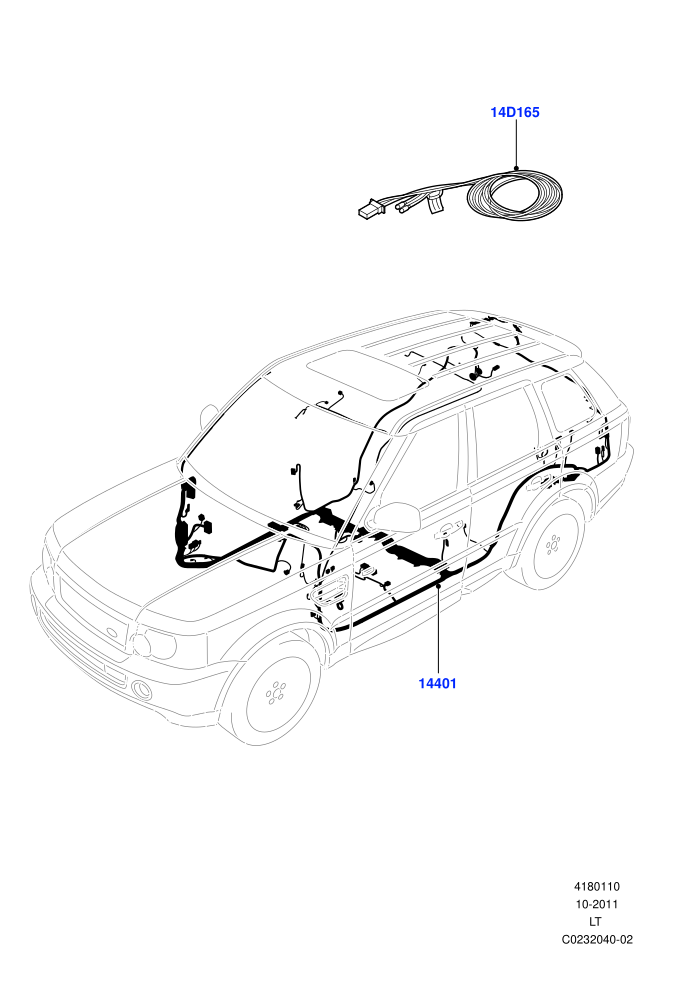Electrical Wiring - Engine And Dash (Main Harness)((V)TOBA999999 (V)FROMBA000001)