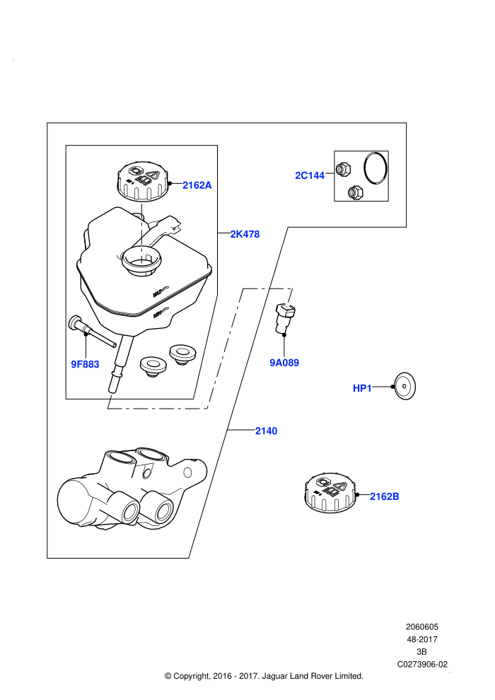Master Cylinder - Brake System ((V)TOLA999999)