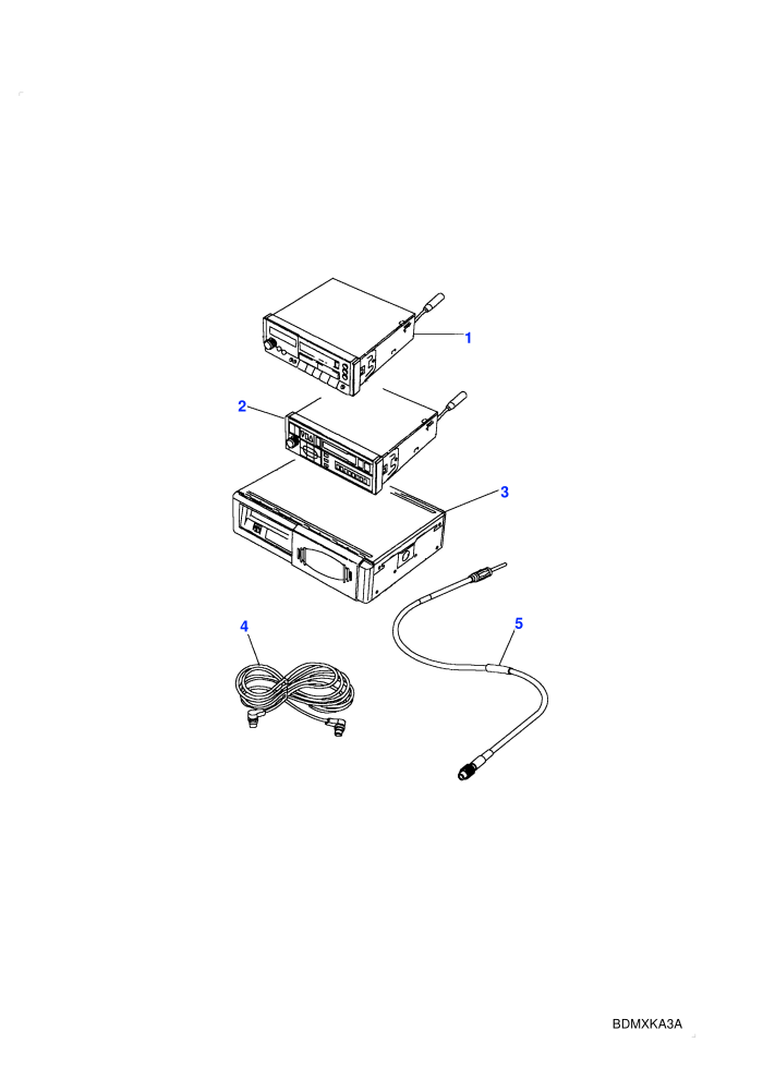 Radio Cassette & CD System-From (V) KA624756 To (V) LA647644