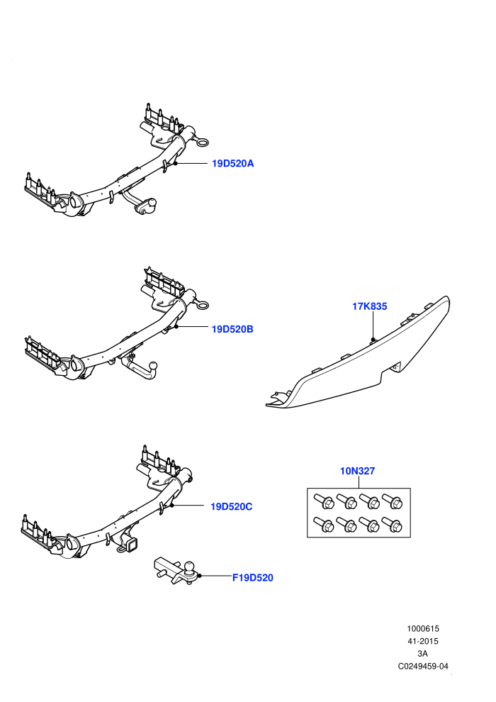 Towing Equipment (Halewood (UK))(Accessory)((V)TOKH999999)