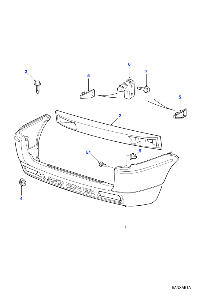 Rear Bumper ((V)TO3A999999)