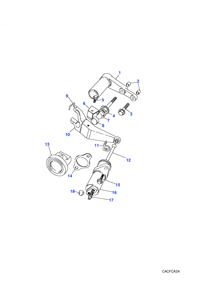 Clutch Release Mechanism (Manual Transmission,V8 EFI Petrol,V8 Twin Carb L/R Petrol)