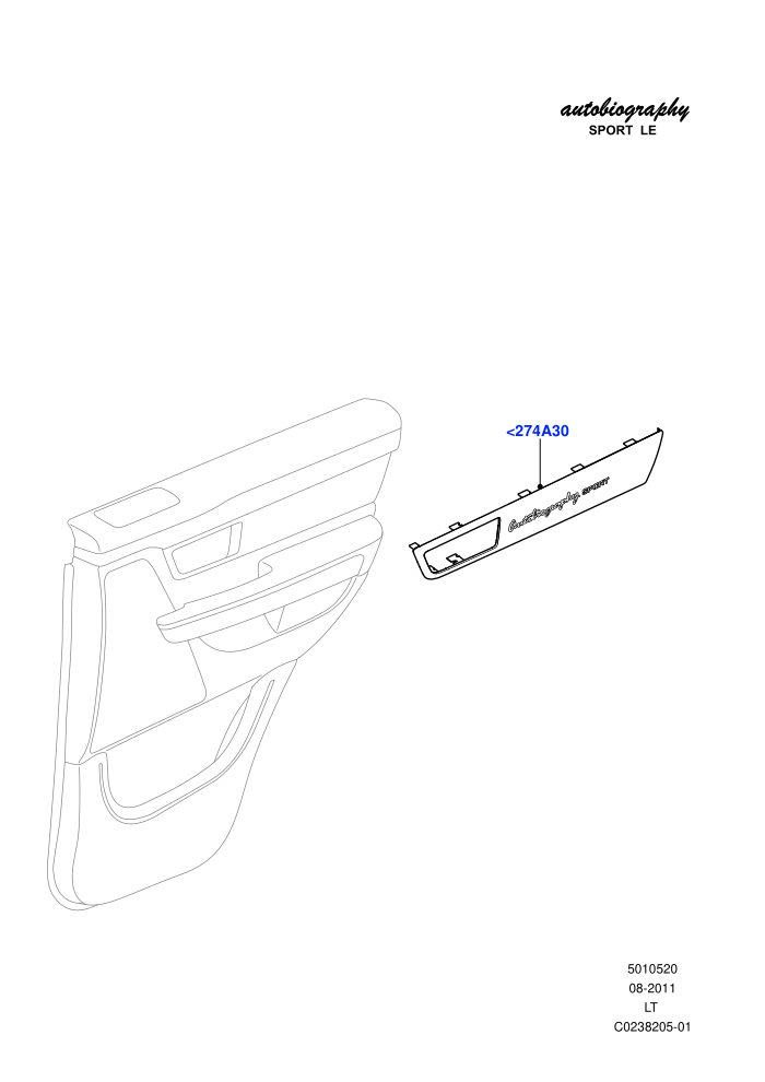 Rear Door Trim Installation (Autobiography Sport LE)((V)FROMCA000001)
