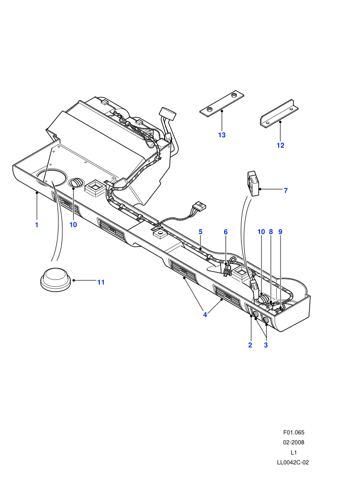Facia Assembly (With Air Conditioning)