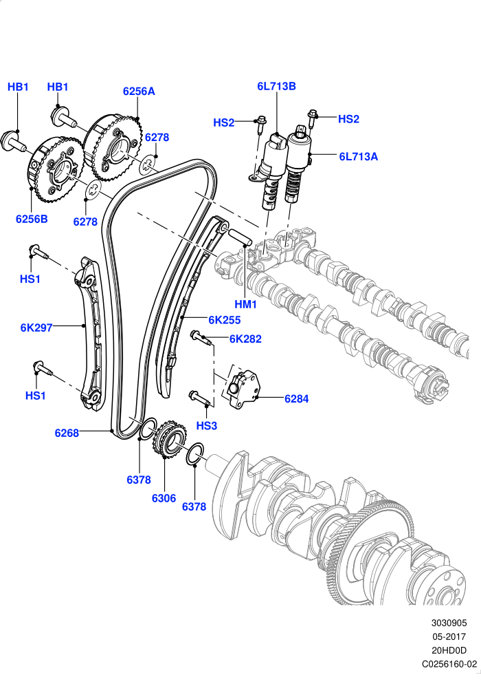 Timing Gear (2.0L 16V TIVCT T/C 240PS Petrol)