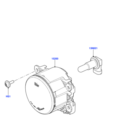 LR057400 BRITPART Фара галогенная в бампер D4/FR2/NRR2/RRS2