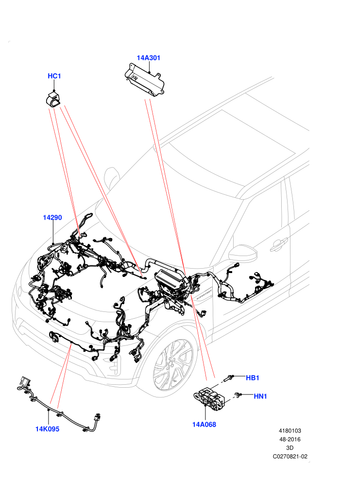 Engine Bay Harness (Solihull Plant Build)((V)FROMHA000001)