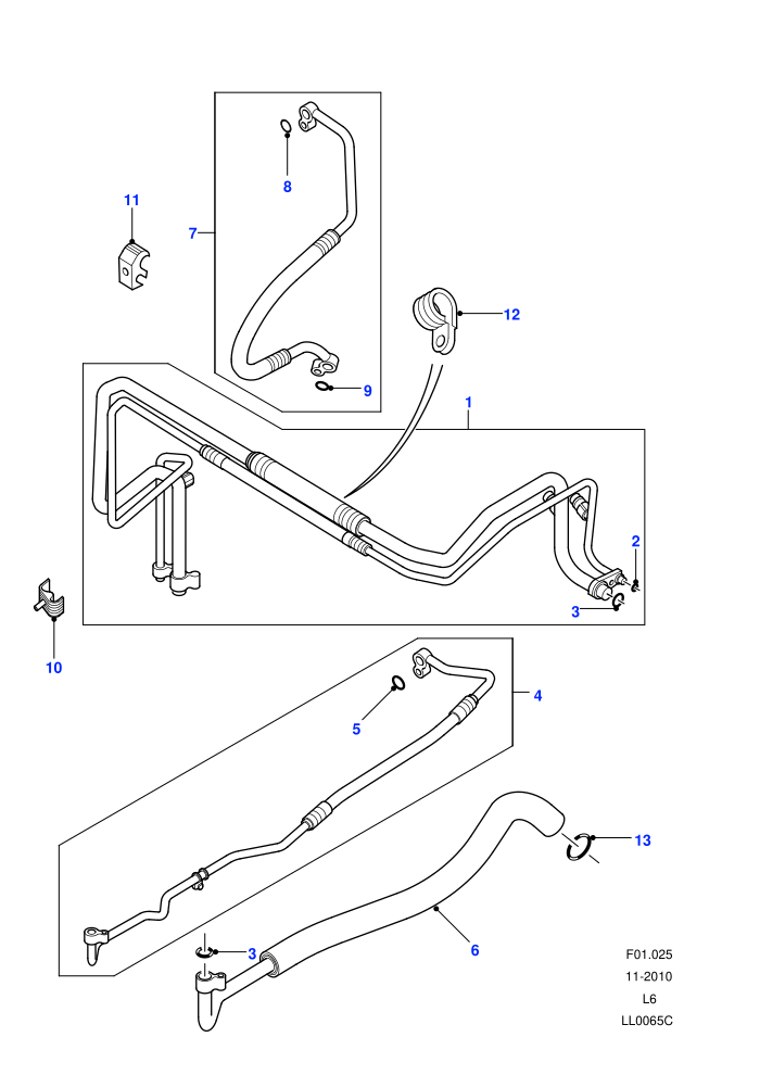 Air Conditioning - Pipes & Hoses ((V)FROM1A000001)