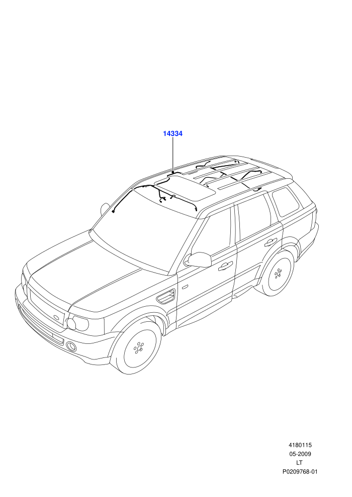 Electrical Wiring - Body And Rear (Roof)((V)FROMAA000001)
