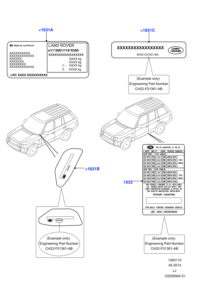 Labels (Requires VIN To Order)(VIN Labels)((V)FROMAA000001)