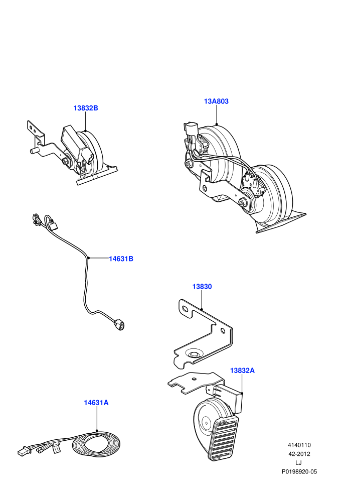 Battery Cables And Horn (Horn)((V)FROMAA000001)