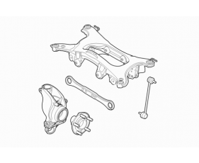 Rear Cross Member / Knuckle & Hub