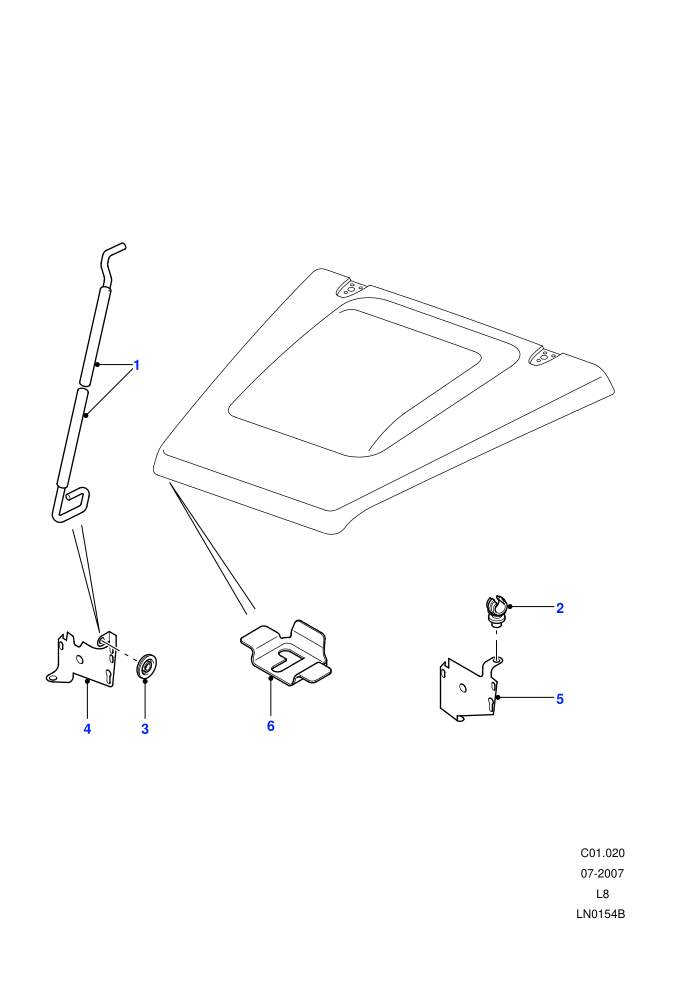 Bonnet Prop ((V)FROM7A000001)