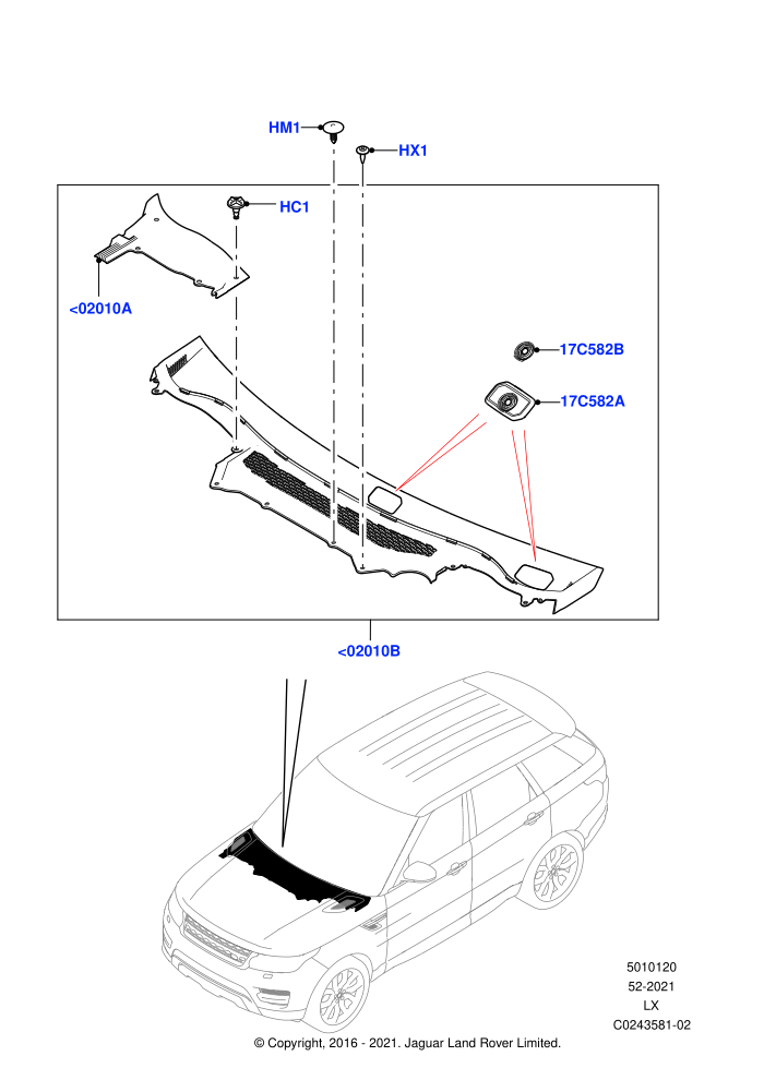 Cowl/Panel And Related Parts