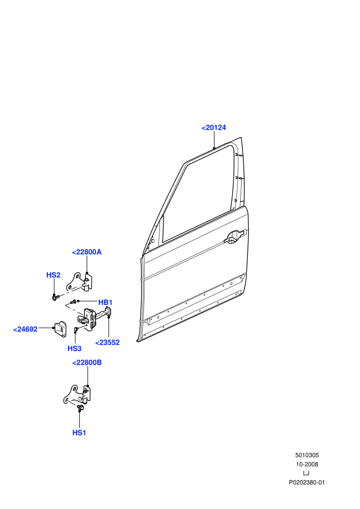 Front Doors, Hinges & Weatherstrips (Door And Fixings)((V)FROMAA000001)