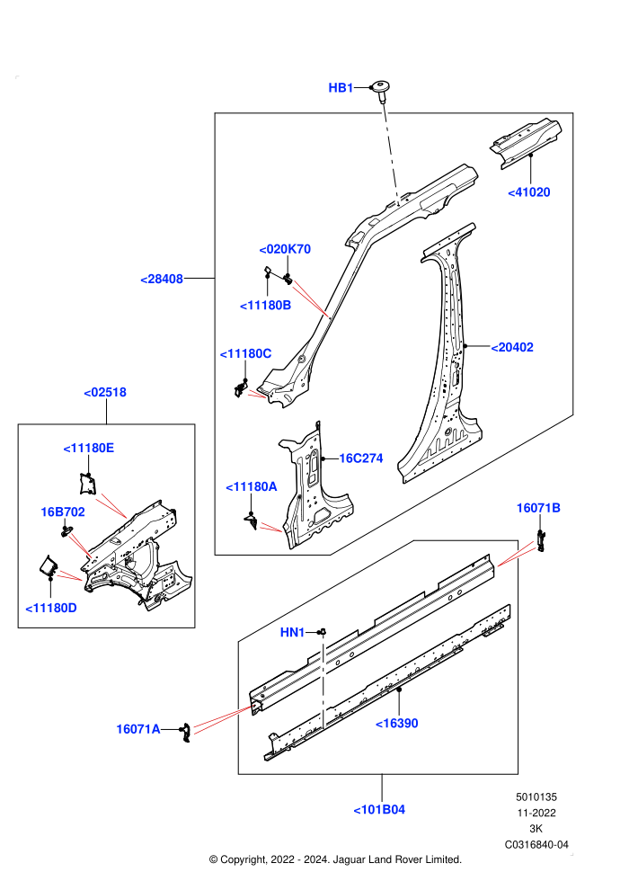 Side Panels - Inner (Middle - Front)