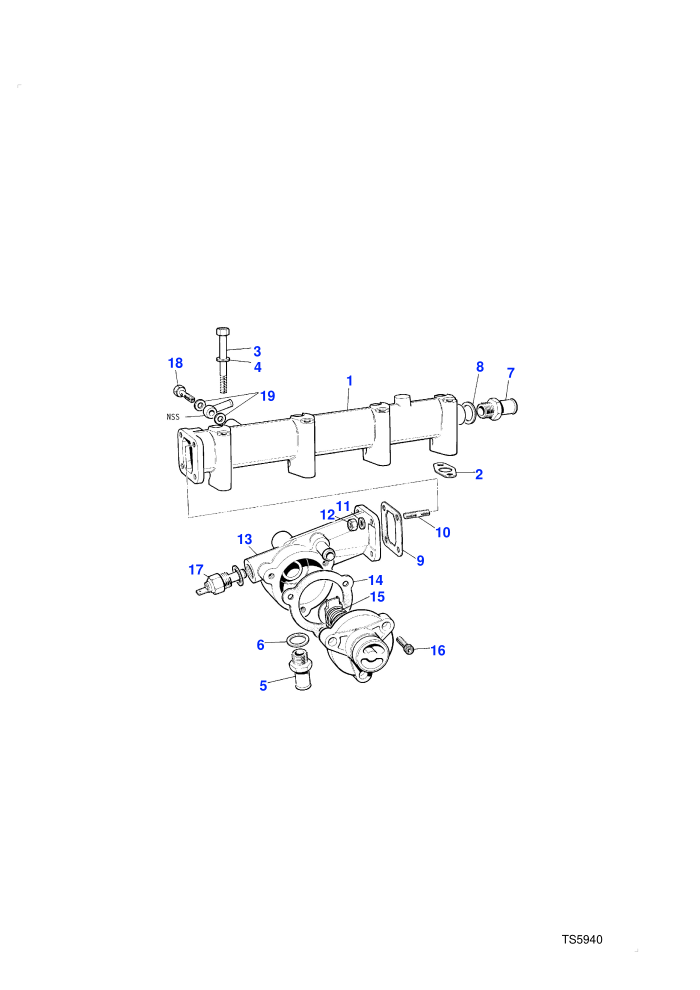 Water Manifold & Thermostat (2.4L 4 Cyl VM Turbo Diesel)