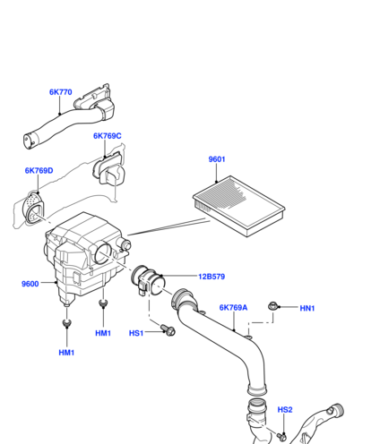 PHE000112 LAND ROVER Фильтр воздушный D3/D4/RRS