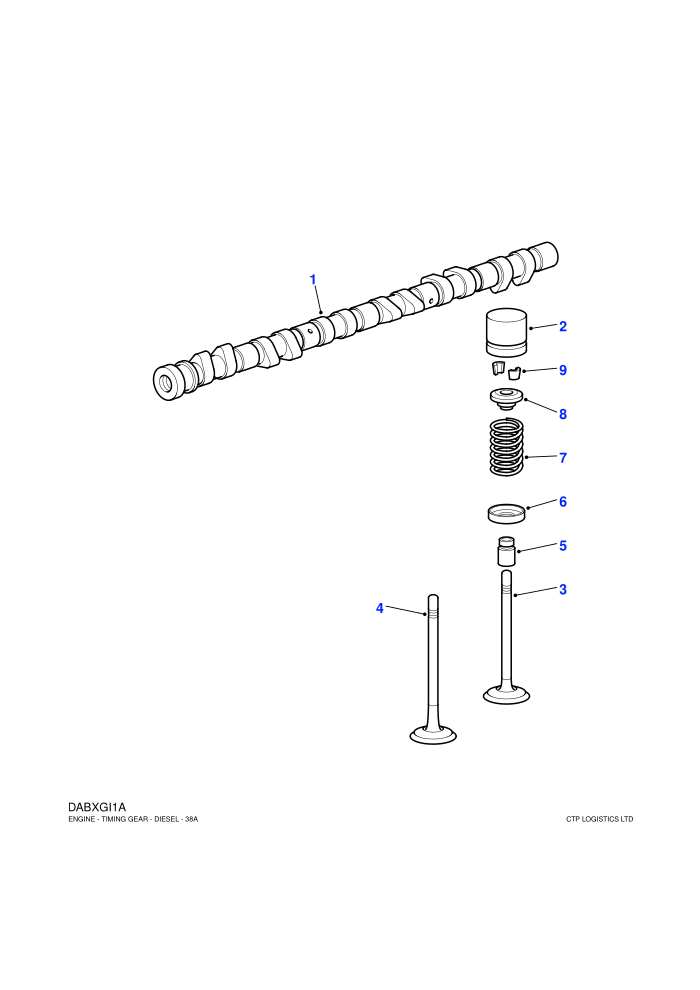 Camshaft & Valves (2.5L 6 Cyl BMW Diesel)