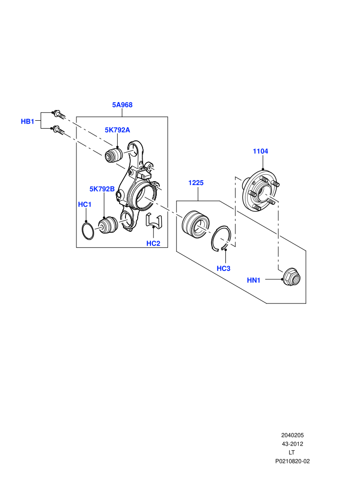 Rear Knuckle And Suspension Arms (Rear Knuckle And Hub)((V)FROMAA000001)