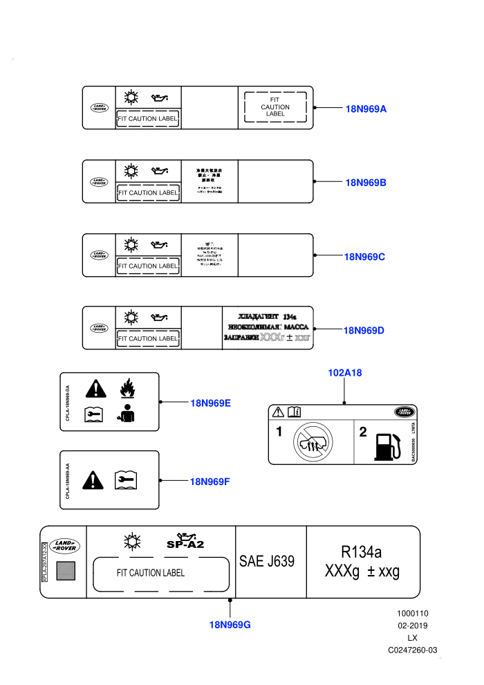 Labels (Air Conditioning)
