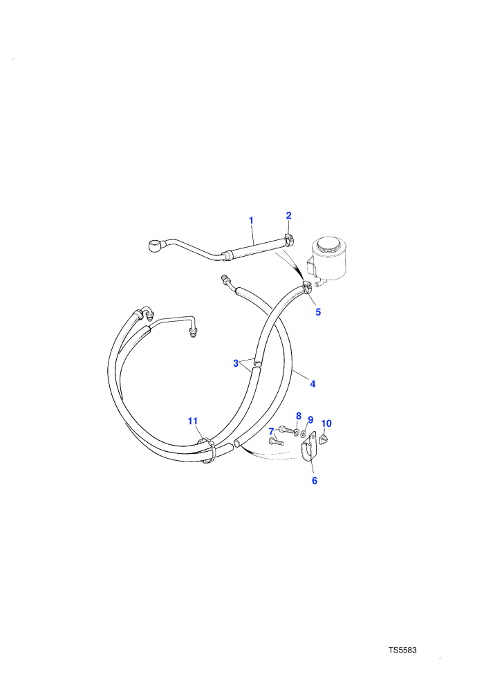 Power Steering Hoses (With Petrol Engines)