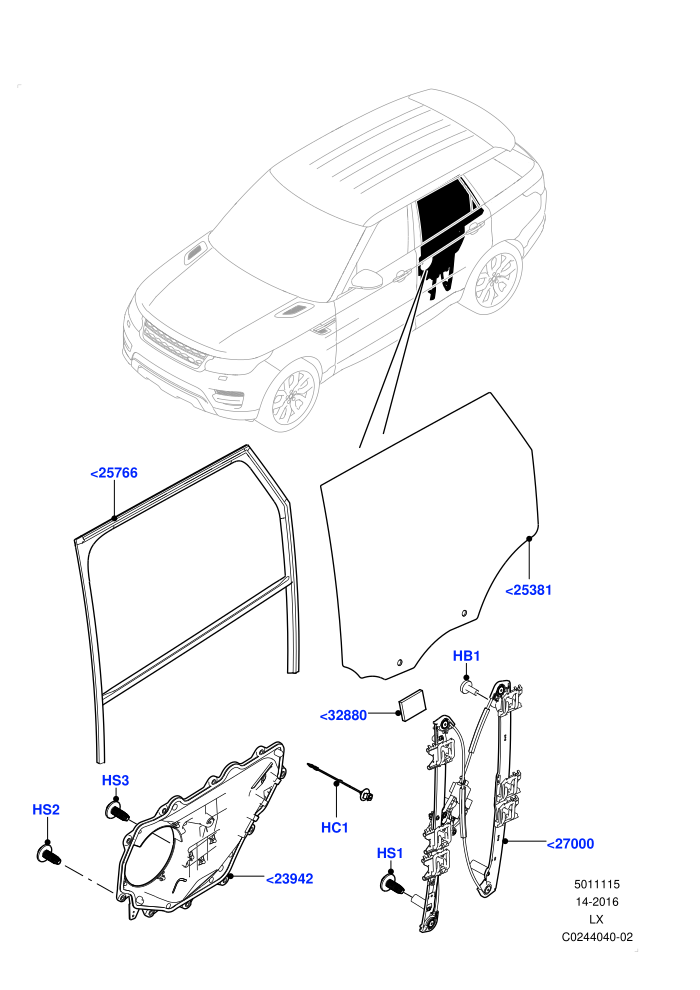 Rear Door Glass And Window Controls