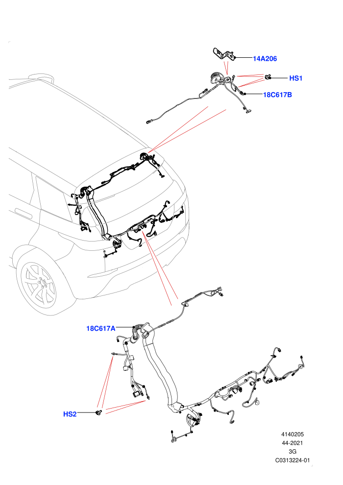 Electrical Wiring - Body And Rear (Itatiaia (Brazil))(Tailgate)